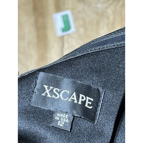 Escape Evening Gown Black Women 12 Zip Shoulder Split @j - Picture 12 of 14